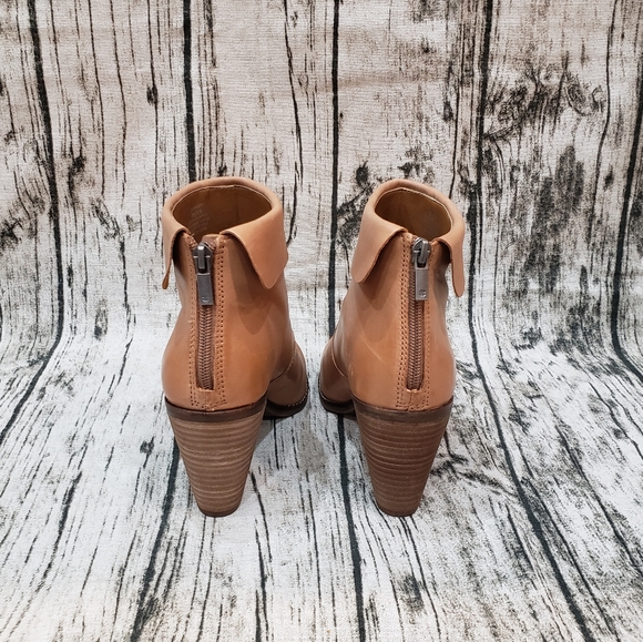 Stylish Lucky Brand Natural Leather Booties - Picture 9 of 10